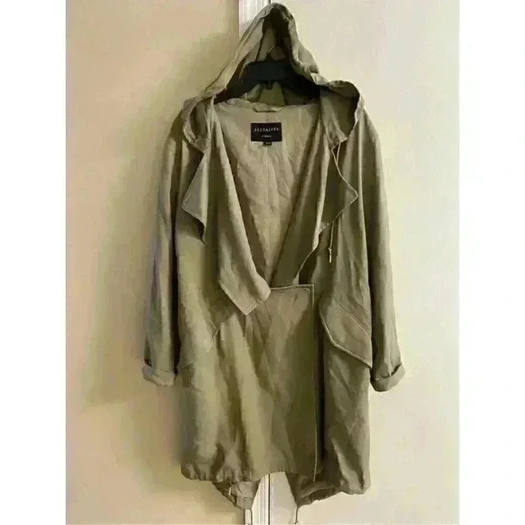 All saints bexley‎ Parker hooded lightweight jacket XS oversized fits up to XL - Picture 5 of 13